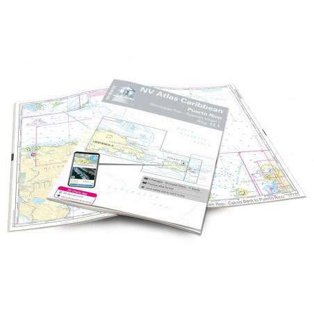 Carte NV CHARTS Caraibes Puerto Rico - 11.1 - Dominican Rep. - Spanish Virgin I.