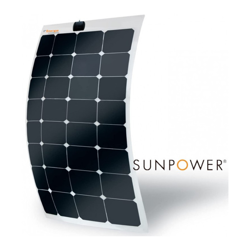 Panneau solaire souple SunPower HPFLEX Tedlar Blanc pour bateau et  camping-car - 115W ENERGIE MOBILE