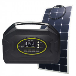 Station d'énergie portative IZYWATT 1000 + Panneau solaire semi-rigide 120W Sunpower - ORIUM