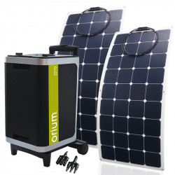Station d'énergie portative IZYWATT 2570 + 2 Panneaux solaires semi-rigides 120W - ORIUM