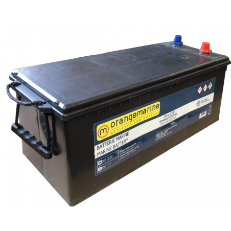 Batterie marine 12V à decharge lente DUAL 225Ah  - ORANGEMARINE