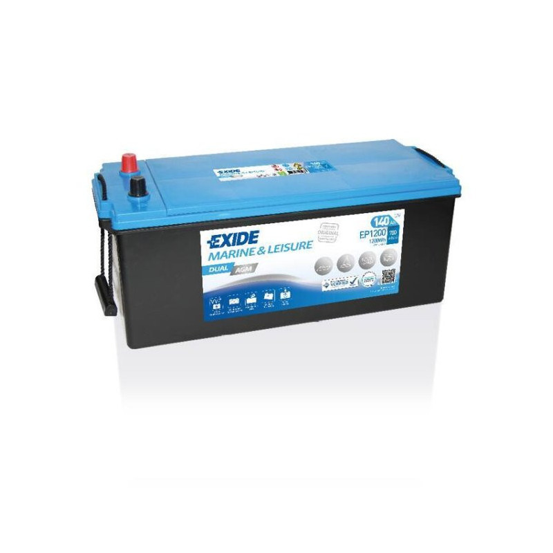 Batterie exide marine decharge lente gel 12v