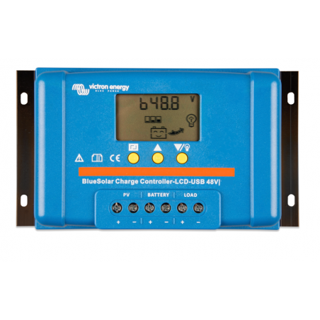 Régulateur panneaux solaires BlueSolar PWM-LCD&USB 48V-20A - VICTRON
