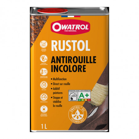 Antirouille incolore RUSTOL 0.5 Litres - OWATROL