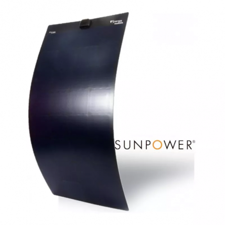 Panneau solaire souple sunpower HPFLEX tedlar noir pour bateau et camping-car 126w - ENERGIE MOBILE