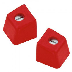 Paire d'embouts rouge rail Small Boat 22 mm  - HARKEN