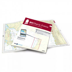 Carte de navigation NV CHARTS Atlas France - FR 8 - La Rochelle à San Sebastian - Bordeaux