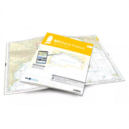 Carte de navigation NV CHARTS Atlas France - FR 9 - Cabo Creus à Toulon
