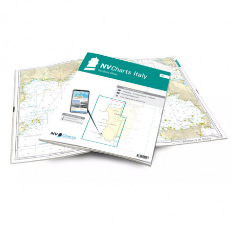 Carte de navigation NV CHARTS Atlas Italie - IT 4 - Sardaigne Ouest