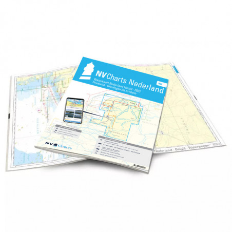 Carte NV CHARTS Pays Bas NL 6 - Binnen - Waterkaart Nederland Noord - Friesland - Arnhem