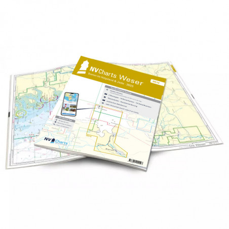 Carte NV CHARTS Weser - DE 12 - Bremen bis Helgoland & Jade