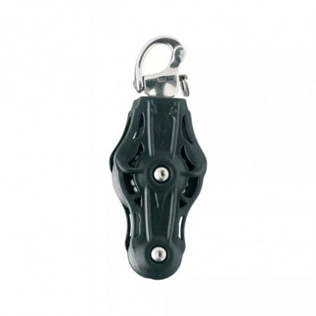 Poulie violon émerillon mousqueton drisse réa de 70 mm - WICHARD