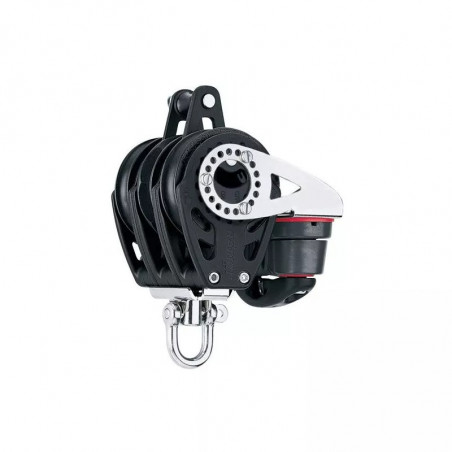 Poulie CARBO Ratchet triple émerillon ringot coinceur réa de 57 mm - HARKEN