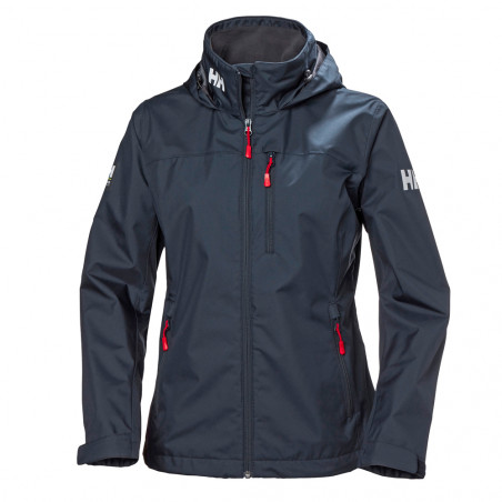 Veste de pont femme Crew avec capuche Bleu marine - HELLY HANSEN