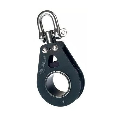 Poulie simple émerillon à rouleaux rea de 80 mm  - WICHARD