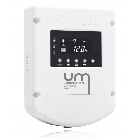 Régulateur de charge mppt unimppt avec écran lcd 20a - uniteck