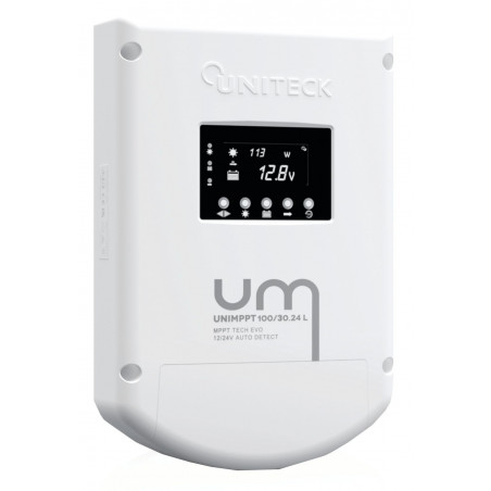 Régulateur de charge mppt unimppt avec écran lcd 30a - uniteck