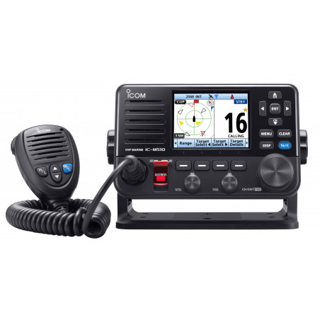 Vhf marine fixe ic-m510e avec gps