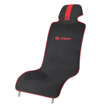 HOUSSE DE SIEGE VOITURE UNIVERSELLE - HOWZIT - NOIR/ROUGE