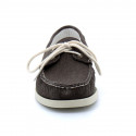 Chaussure bateau docksides portland washed canvas marron foncé - sebago