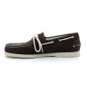 Chaussure bateau docksides portland washed canvas marron foncé - sebago