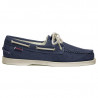 Chaussure bateau docksides portland washed canvas bleu marine - sebago