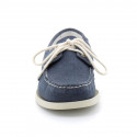 Chaussure bateau docksides portland washed canvas bleu marine - sebago