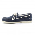 Chaussure bateau docksides portland washed canvas bleu marine - sebago