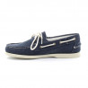 Chaussure bateau docksides portland washed canvas bleu marine - sebago
