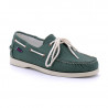 Chaussure bateau docksides portland washed canvas vert - sebago