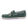 Chaussure bateau docksides portland washed canvas vert - sebago
