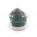 Chaussure bateau docksides portland washed canvas vert - sebago