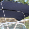 Bimini inox 3 arceaux - Bleu - ORANGEMARINE - 230 (largeur) x 140 (hauteur) x 235 (longueur) cm