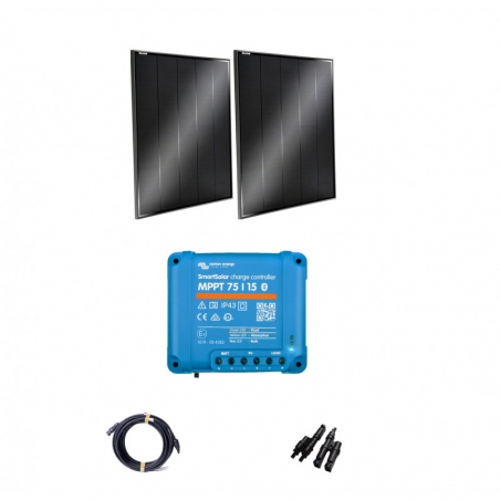 Kit solaire pour bateau et camping -car 2 x 110 W - 12V - MARLEC