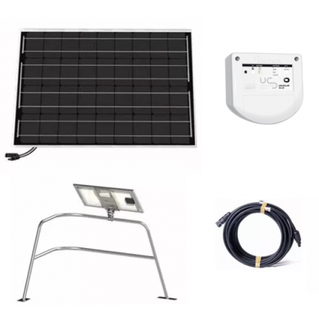 KIT SOLAIRE BATEAU FIXATION BALCON 50W-12V UNITECK