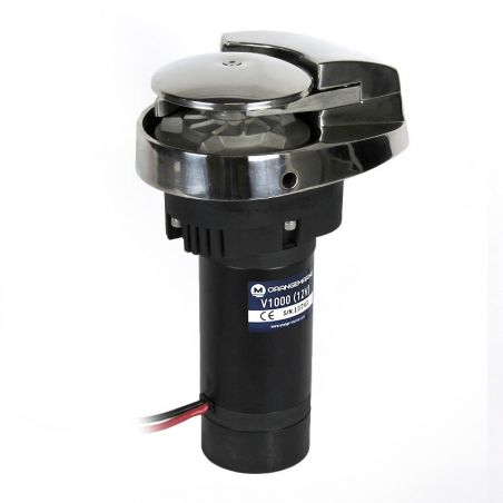 Guindeau électrique 1000w 12V - alu - 8mm DIN/ISO vertical - ORANGEMARINE