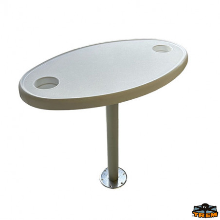 Table ovale avec support fixe 70 cm