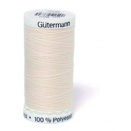 Fil polyester suifé 0,8 mm blanc - 500 mètres