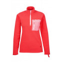 Sweat polaire Femme Polartec zippé molene corail - BERMUDES