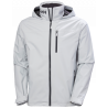 Veste de pont crew avec capuche gris- helly hansen