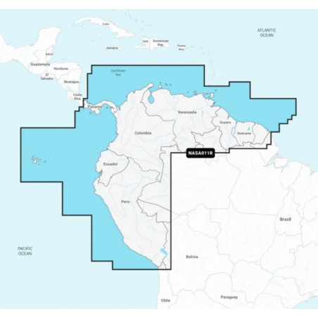 Carte marine NAVIONICS+ Regular - Amérique du Sud Nord NASA011R - NAVIONICS