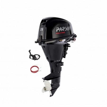 Moteur hors-bord PARSUN 20CV Arbre Court commande à distance