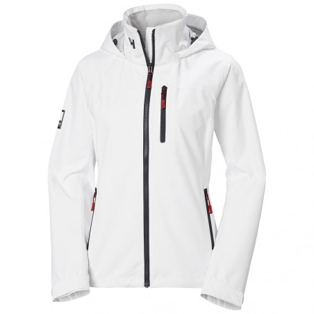 Veste de pont femme Crew capuche blanche - helly hansen