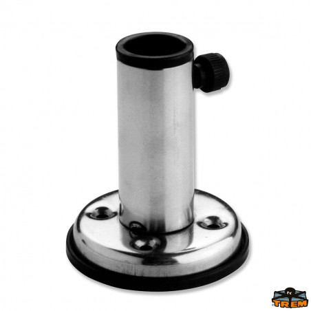 Base inox droite pour hampe - TREM