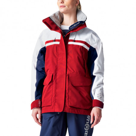 Veste de navigation biscay femme - rouge - henri lloyd