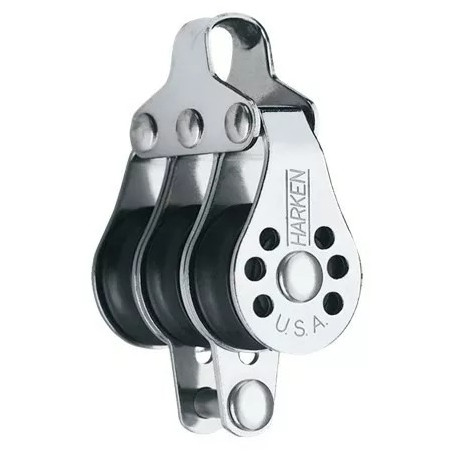Poulie Micro Block triple ringot réa de 22 mm  - HARKEN