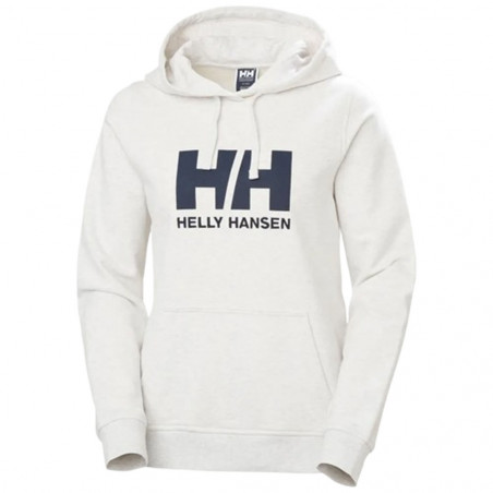Sweat a capuche logo hoodie femme blanc - helly hansen