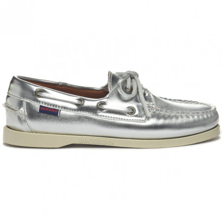 Docksides femme portland met silver - sebago