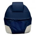 Siège pilote deluxe - Blanc / Bleu - OVERDECK