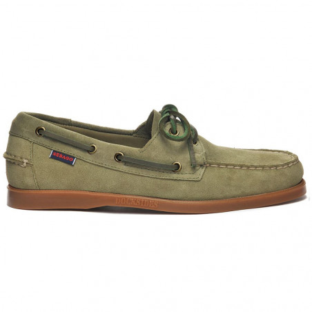 Docksides portland flesh out green military gum - sebago